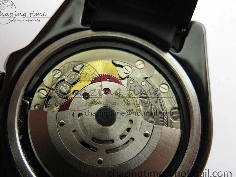 MiroTime 0122 Submariner 40mm Black Ceramic 5GF Best Edition Black Dial on Black Rubber Strap SA Unique 2464